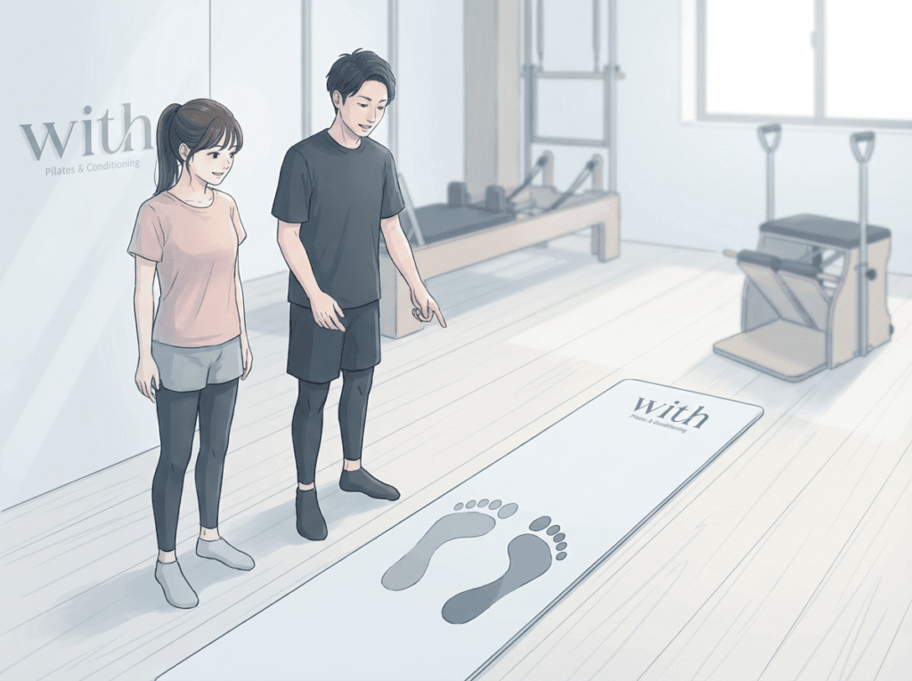 歩行における左右差が必ずしも異常とは限らないことを示すイメージ