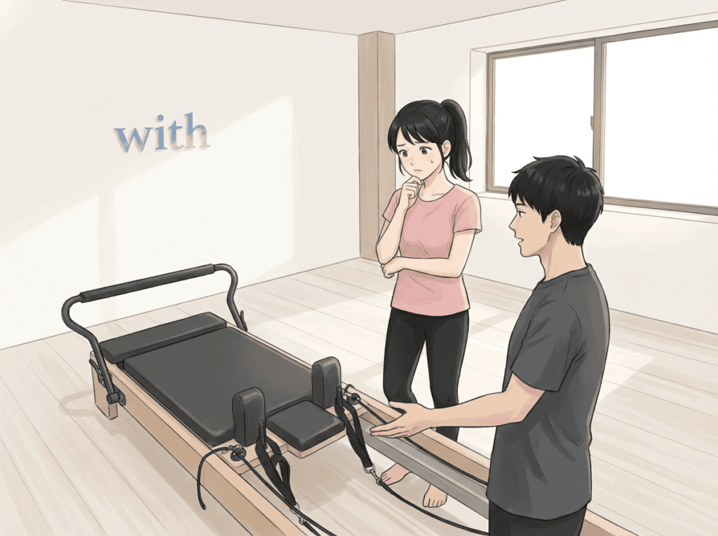 安定していないと言われたが理由が分からず戸惑っている場面のイメージ