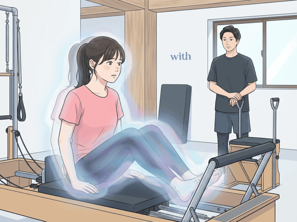 身体の左右差を感覚として捉えることが難しい状態を表したイラスト