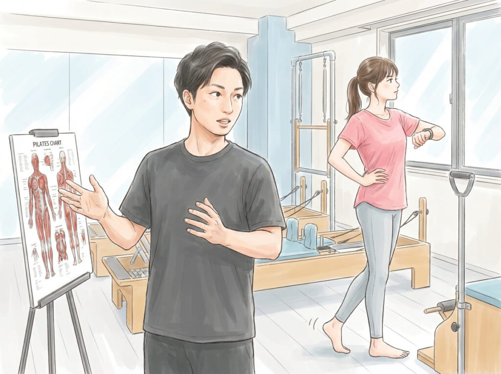 運動の説明や判断を省略して、すぐに身体を動かそうとしている様子を示すイラスト