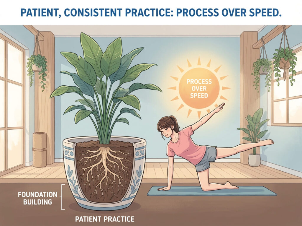 焦らず取り組むことが大切である