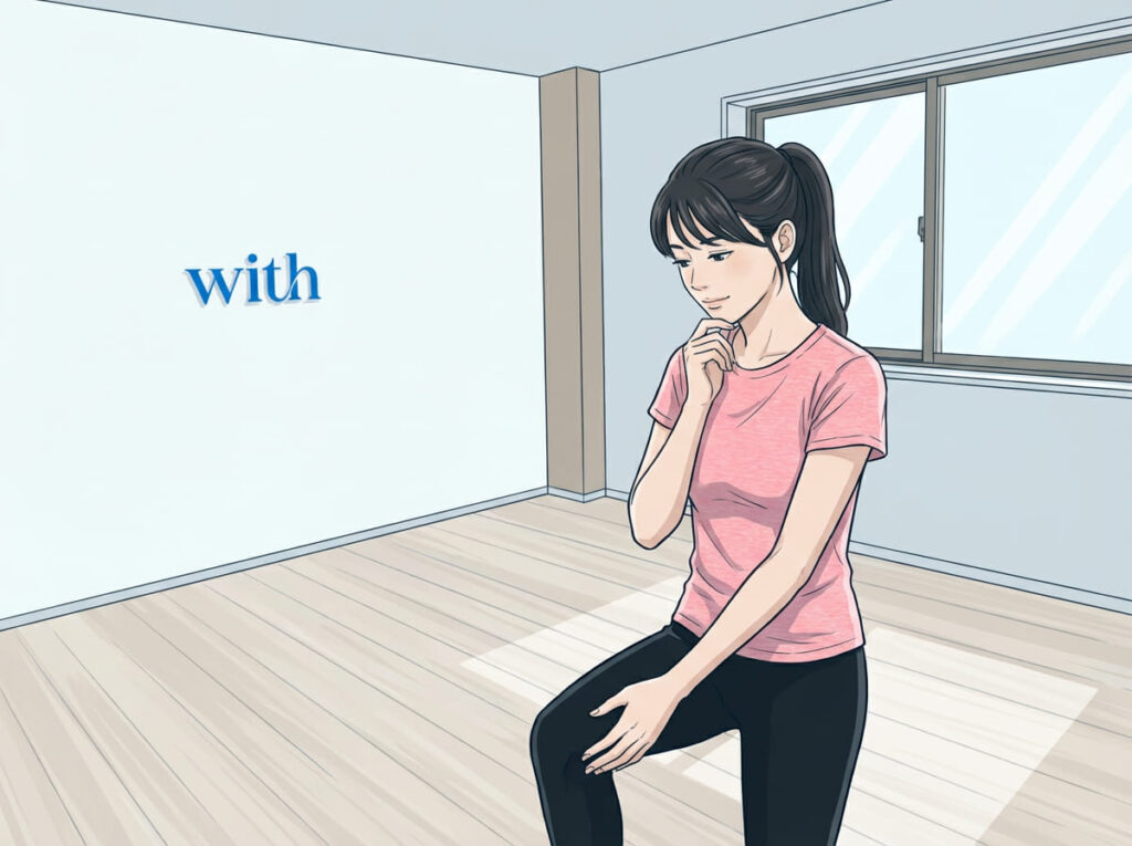 膝の症状では鍛えるか休むかをすぐに決めず判断が必要であることを示すイメージ