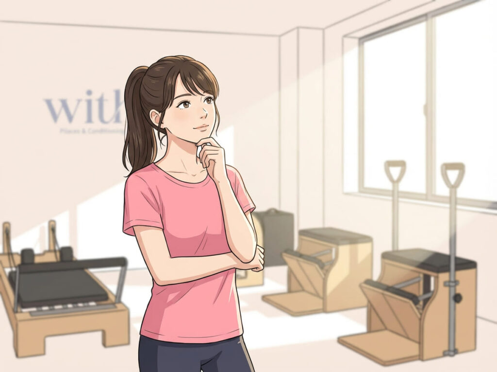 マットかマシンかではなく身体の状態に合った判断が重要であることを示すイメージ