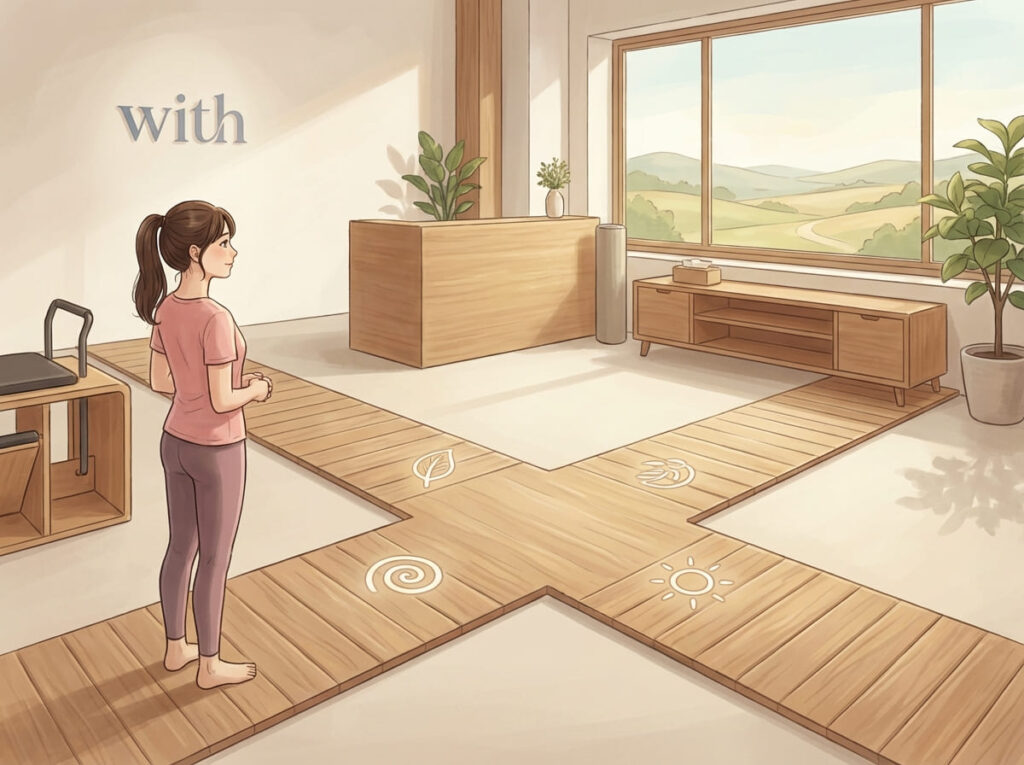 いきなり運動を始めるのではなく、進め方を考える選択肢があることを示すイラスト