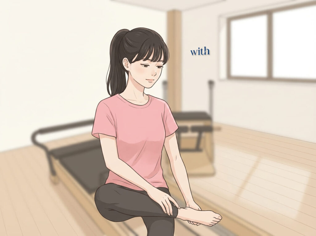 マットやマシンではなく足首の状態に合わせた判断が重要であることを示すイメージ