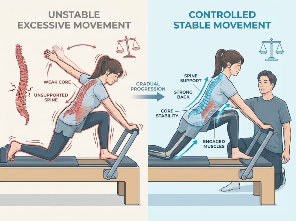 安定性が不十分な場合