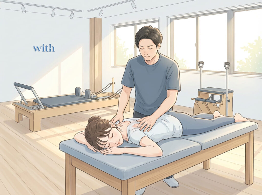 整体による一時的な身体変化を表したイメージ