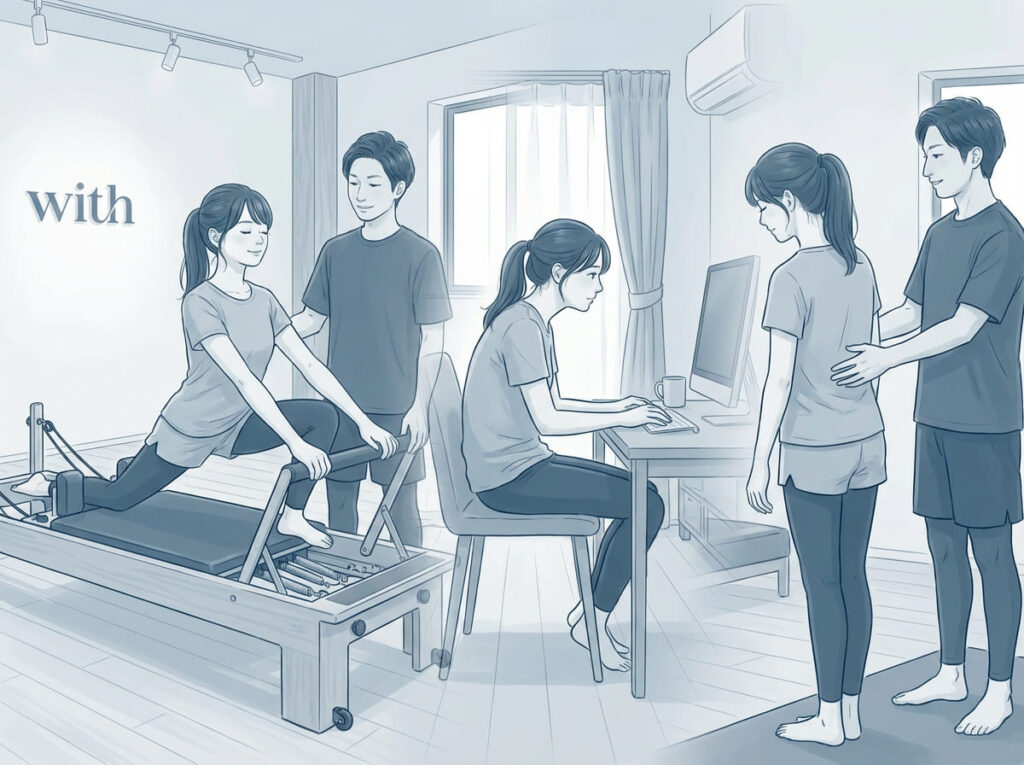 身体の状態が一定に保たれにくいことを示す抽象的なイメージ