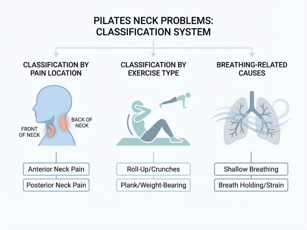 首に力が入る原因のクラスター構造図|総合ガイドと子記事の関係