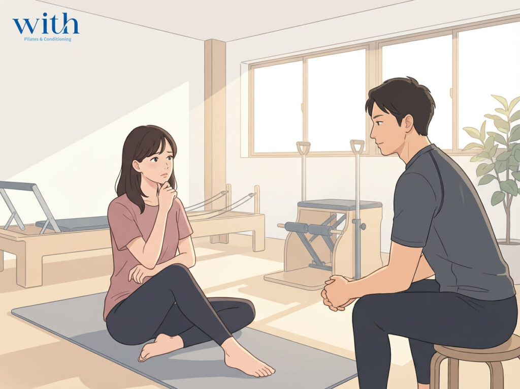 ロールアップを続けるべきか判断する場面|首の痛みの見極め