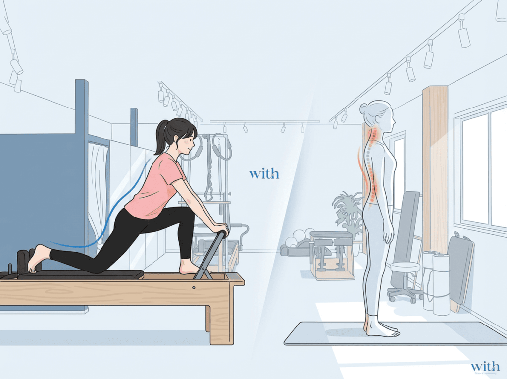 姿勢と痛みが必ずしも一致しないことを示した図