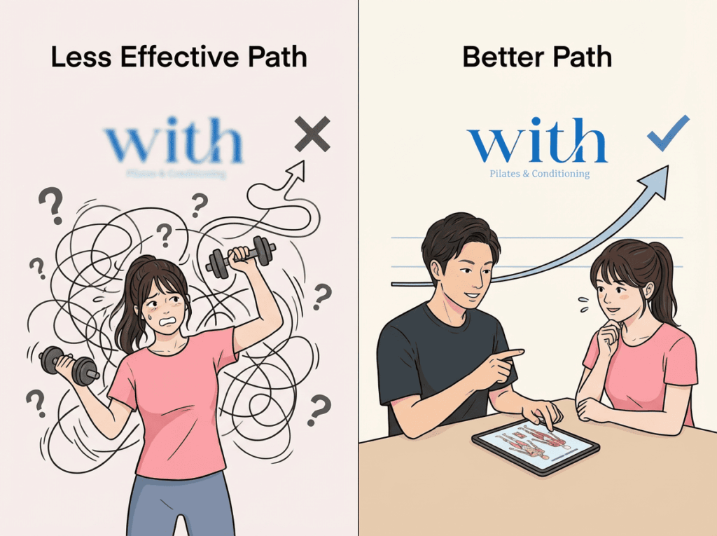 猫背が改善しない人の特徴|運動のみと評価ありの違い